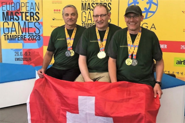 Team-Gold an den European Masters Games